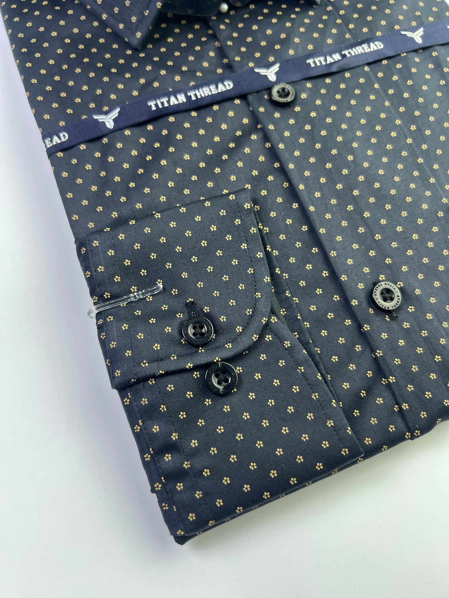 Jet Black Dobby Formal Shirt