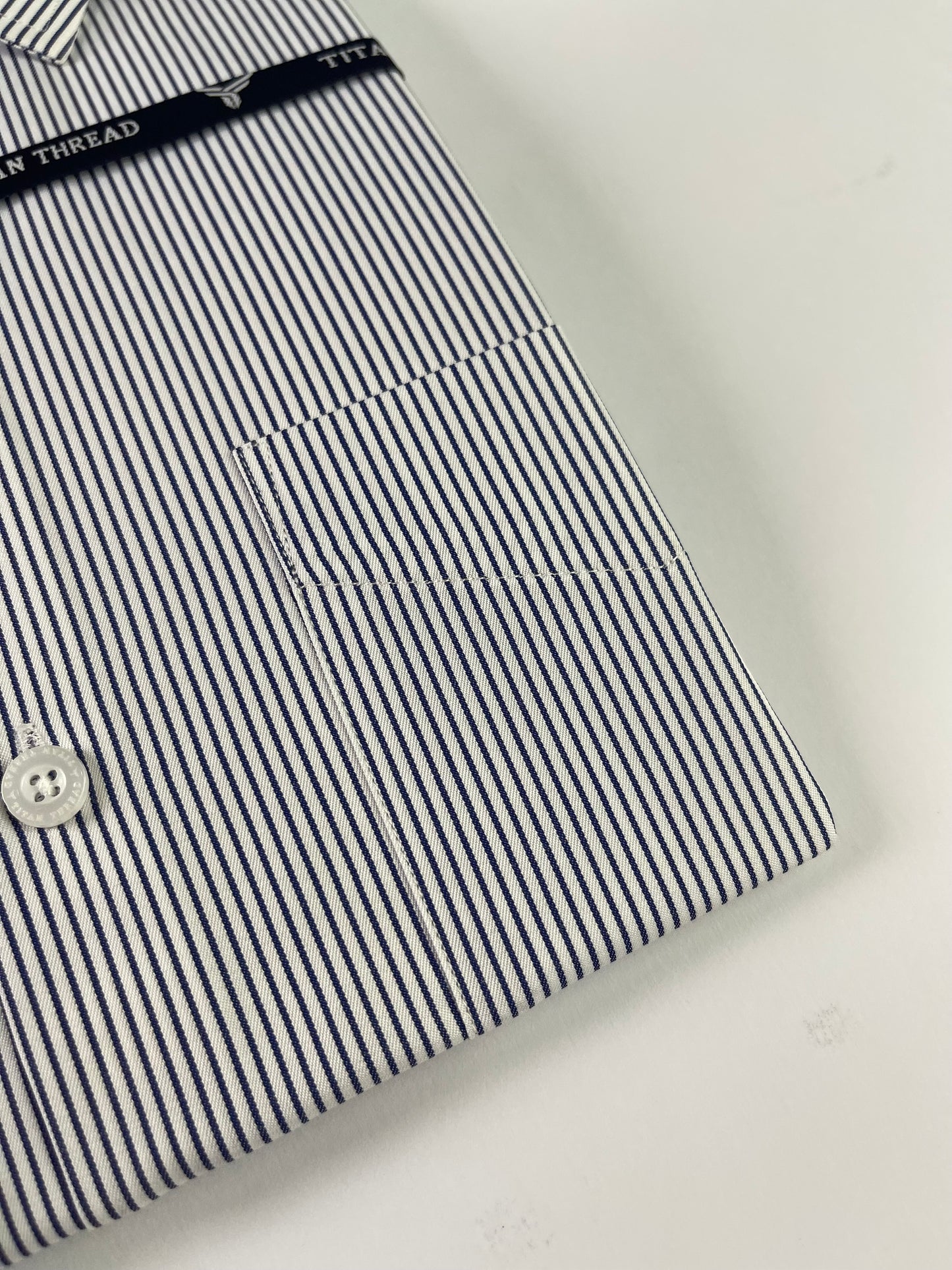White & Blue Pin Stripe Formal Shirt