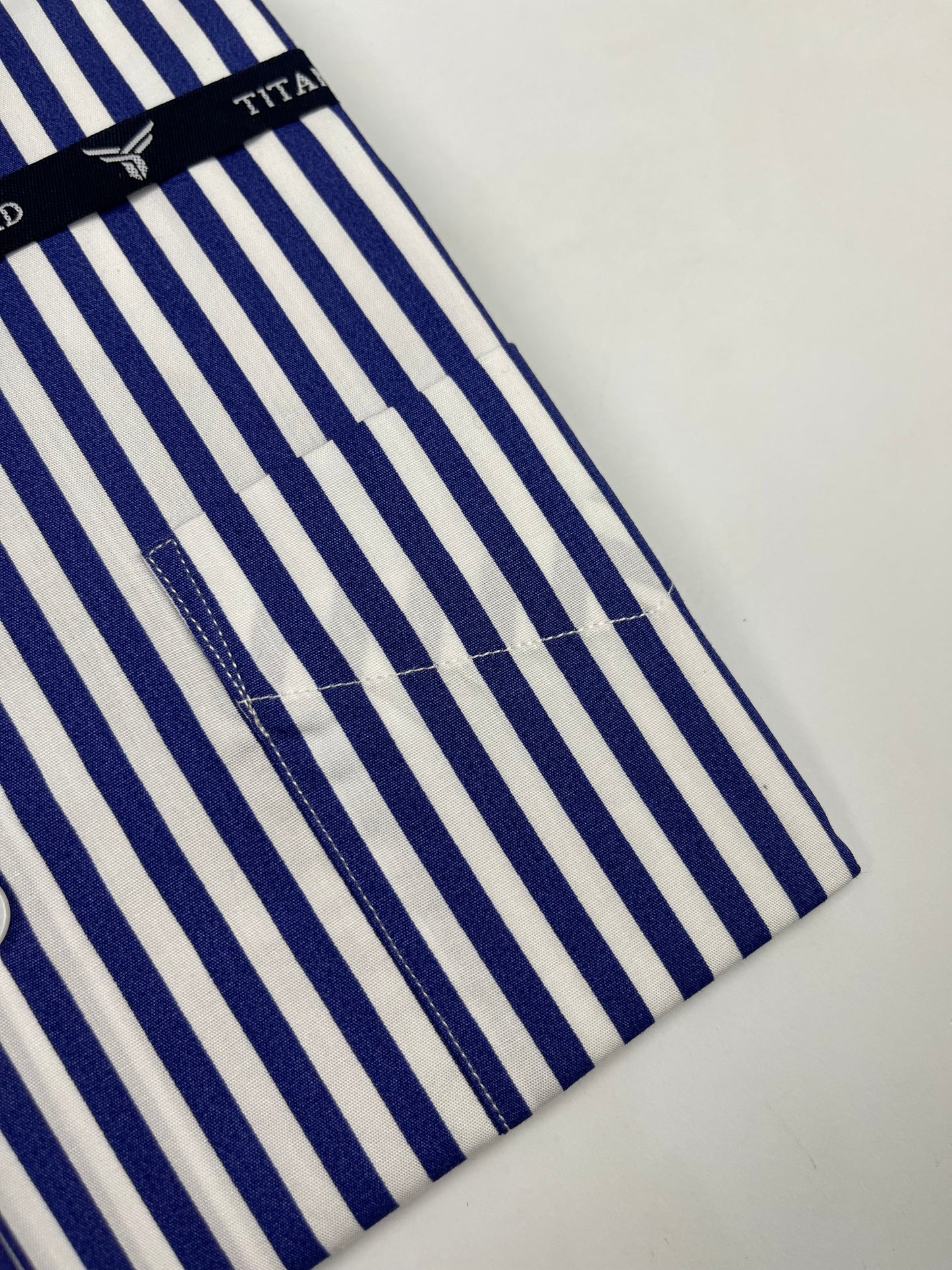 Royal Blue Awning Stripe Formal Shirt