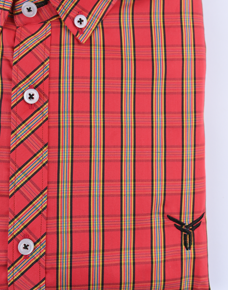 Check Plaid in Orange