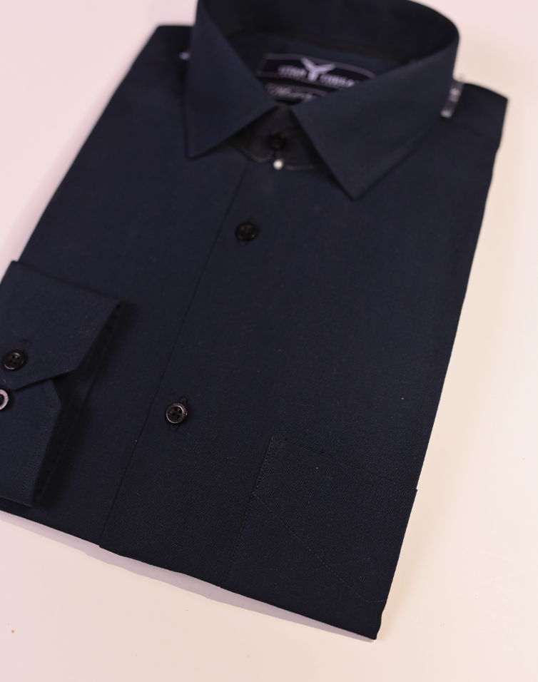Navy Blue In Fine cotton