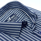 Indigo Blue Pencil Stripe Formal Shirt