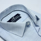 Ice Blue Self Texture Formal Shirt