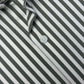 Olive Green Awning Stripe Formal Shirt