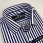 Royal Blue Awning Stripe Formal Shirt