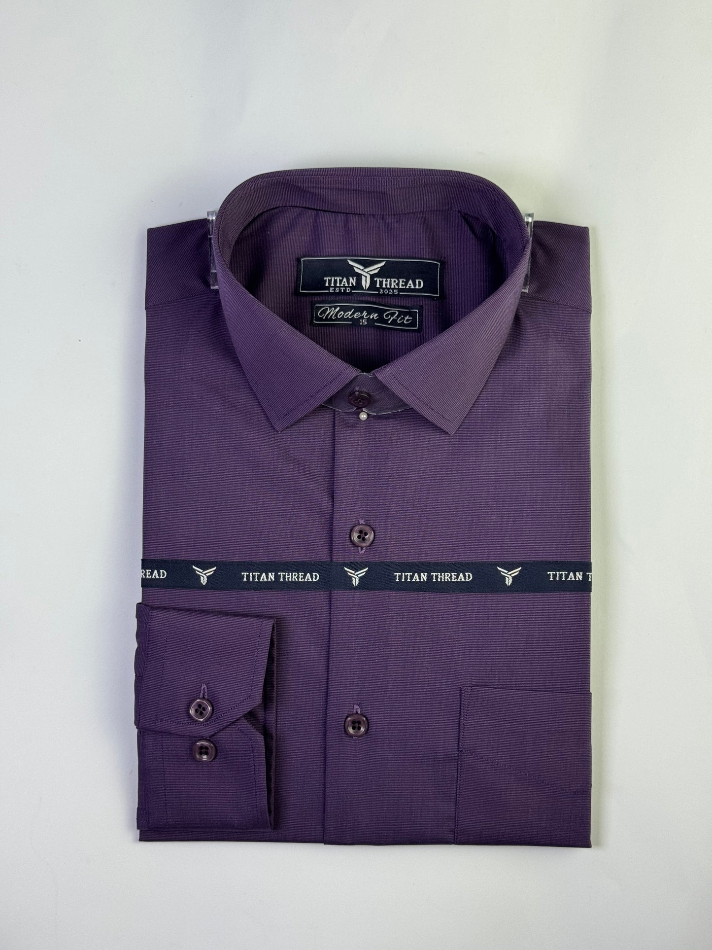 Pulm In Fine Texture Formal Shirt (Slim fit)