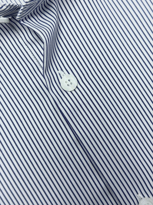 White & Blue Pin Stripe Formal Shirt