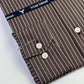 Pencil Stripes on Chocolate Brown Formal Shirt (Slim fit)