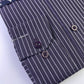 Deep Purple Pencil Stripe Formal Shirt