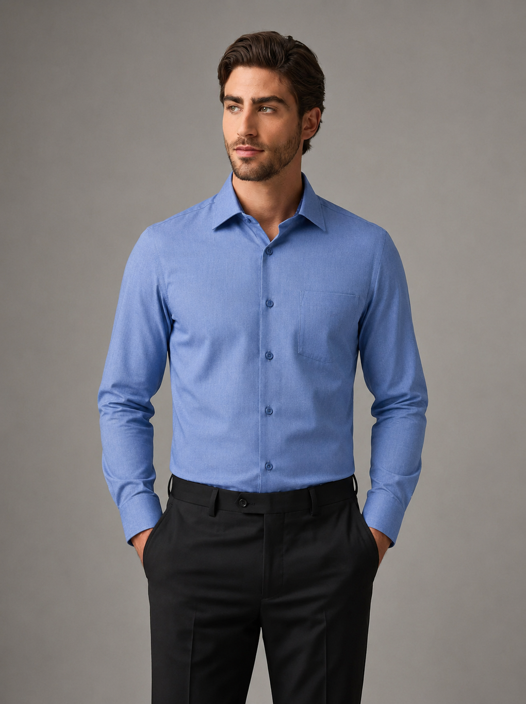 Denim Blue Formal Shirt