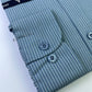 Steel Blue Pin Stripe Formal Shirt