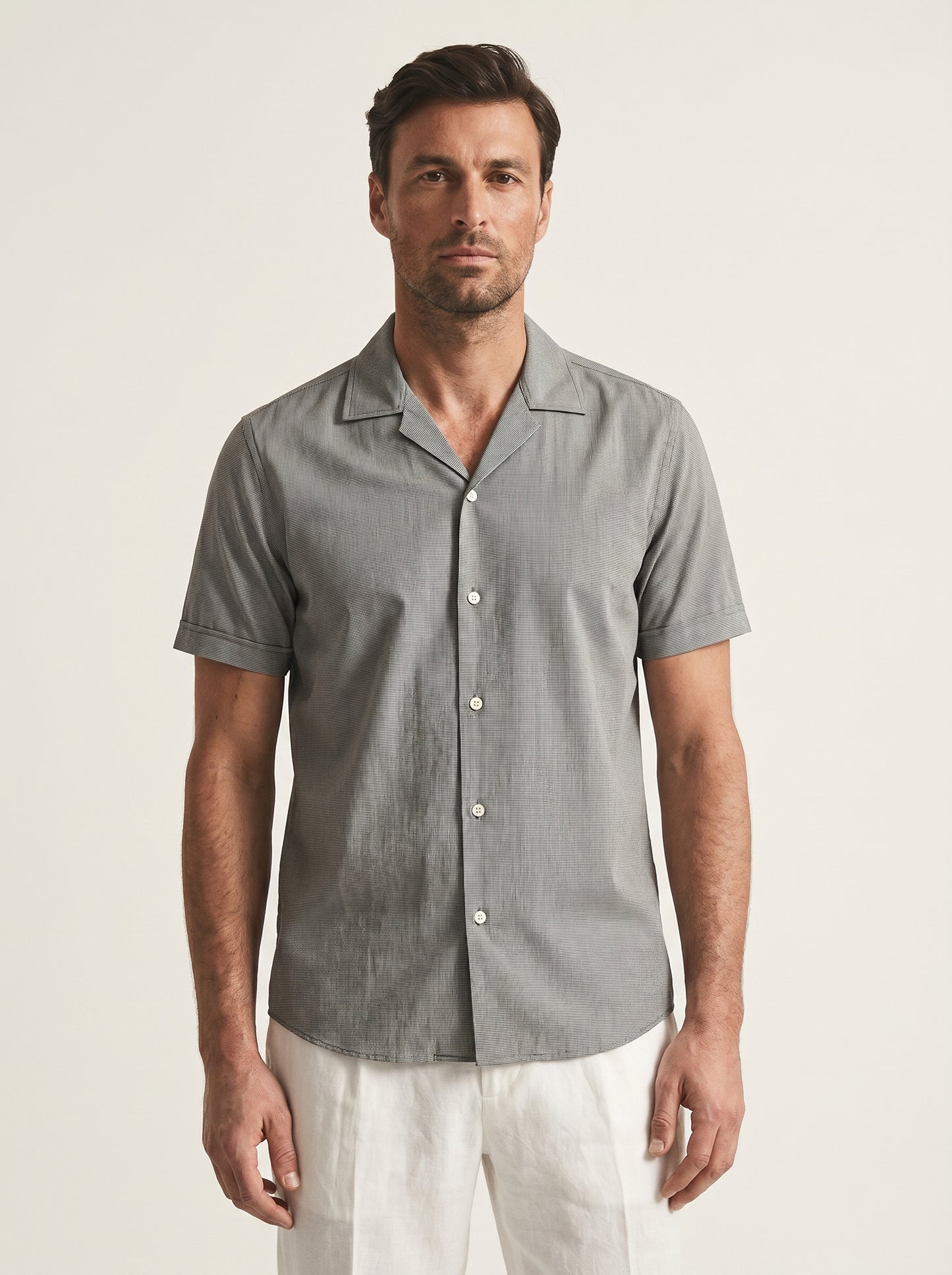 Self Gray Cuban Shirts