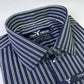 Indigo Blue Pencil Stripe Formal Shirt