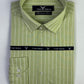 Sea Green Broad Stripes Formal Shirt (Slim fit)