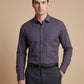 Deep Purple Pencil Stripe Formal Shirt