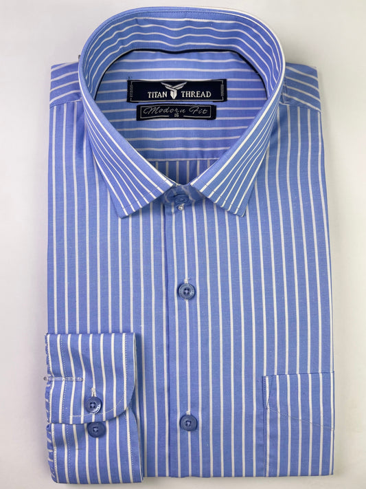 Cambridge Blue Stripe Formal Shirt
