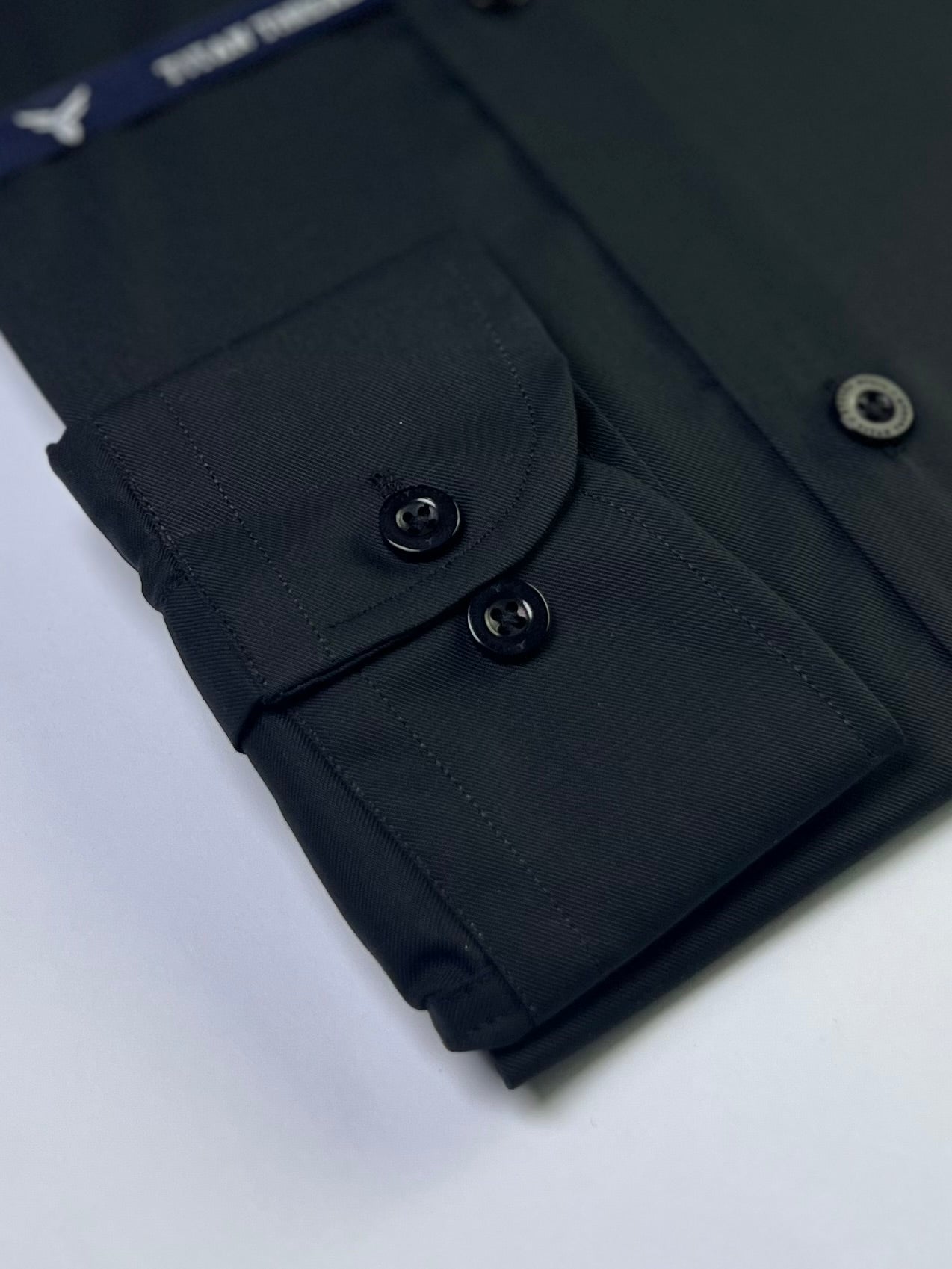 Jet Black Twill Formal Shirt