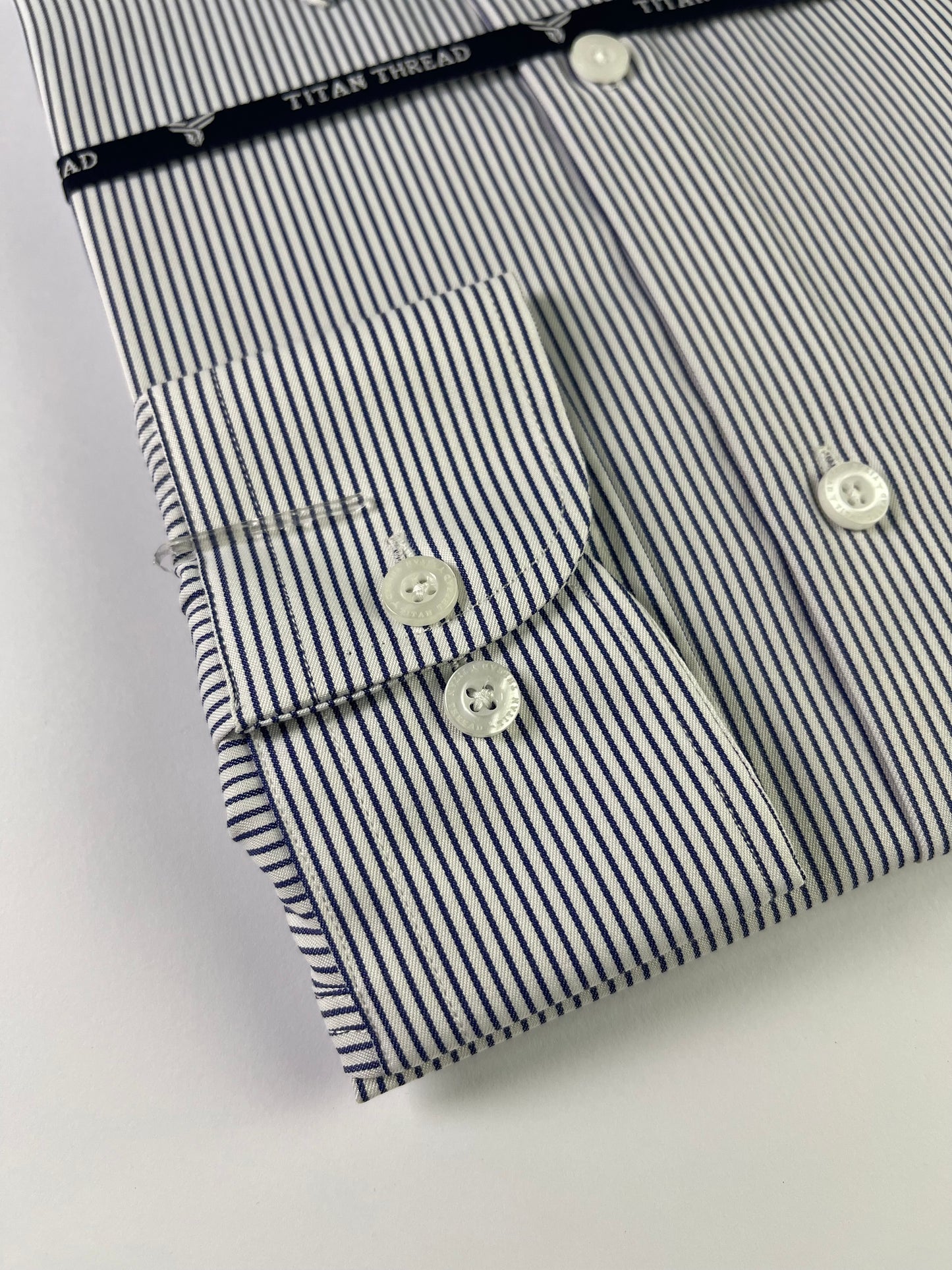 White & Blue Pin Stripe Formal Shirt
