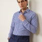 Royal Blue Awning Stripe Formal Shirt