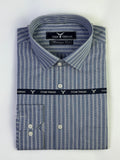 Blue Awning Stripes Formal Shirt (Slim fit)