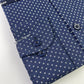 Navy Blue Dotted Formal Shirt