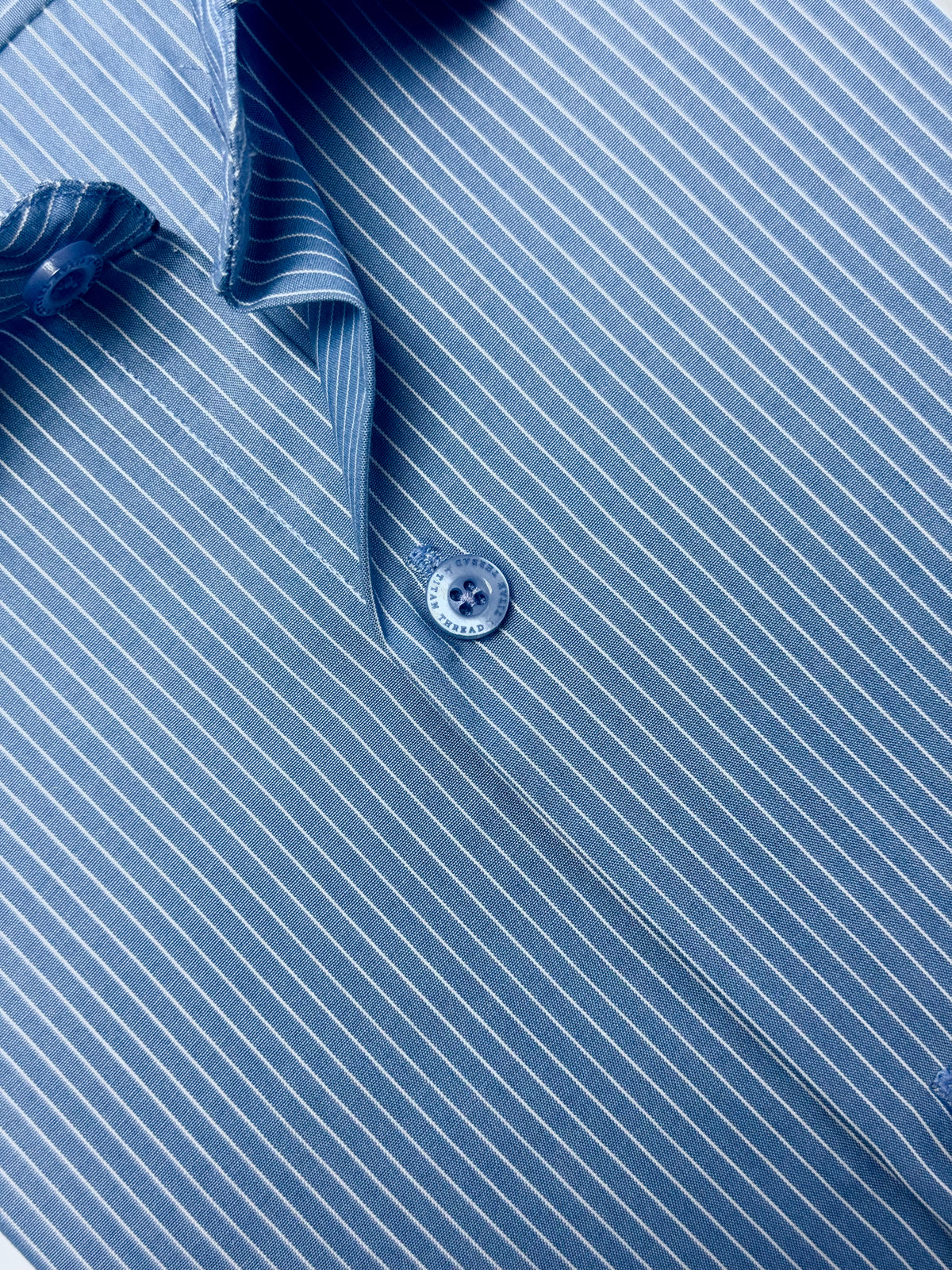 Steel Blue Pin Stripe Formal Shirt