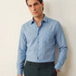 Steel Blue Pin Stripe Formal Shirt