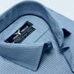 Steel Blue Pin Stripe Formal Shirt