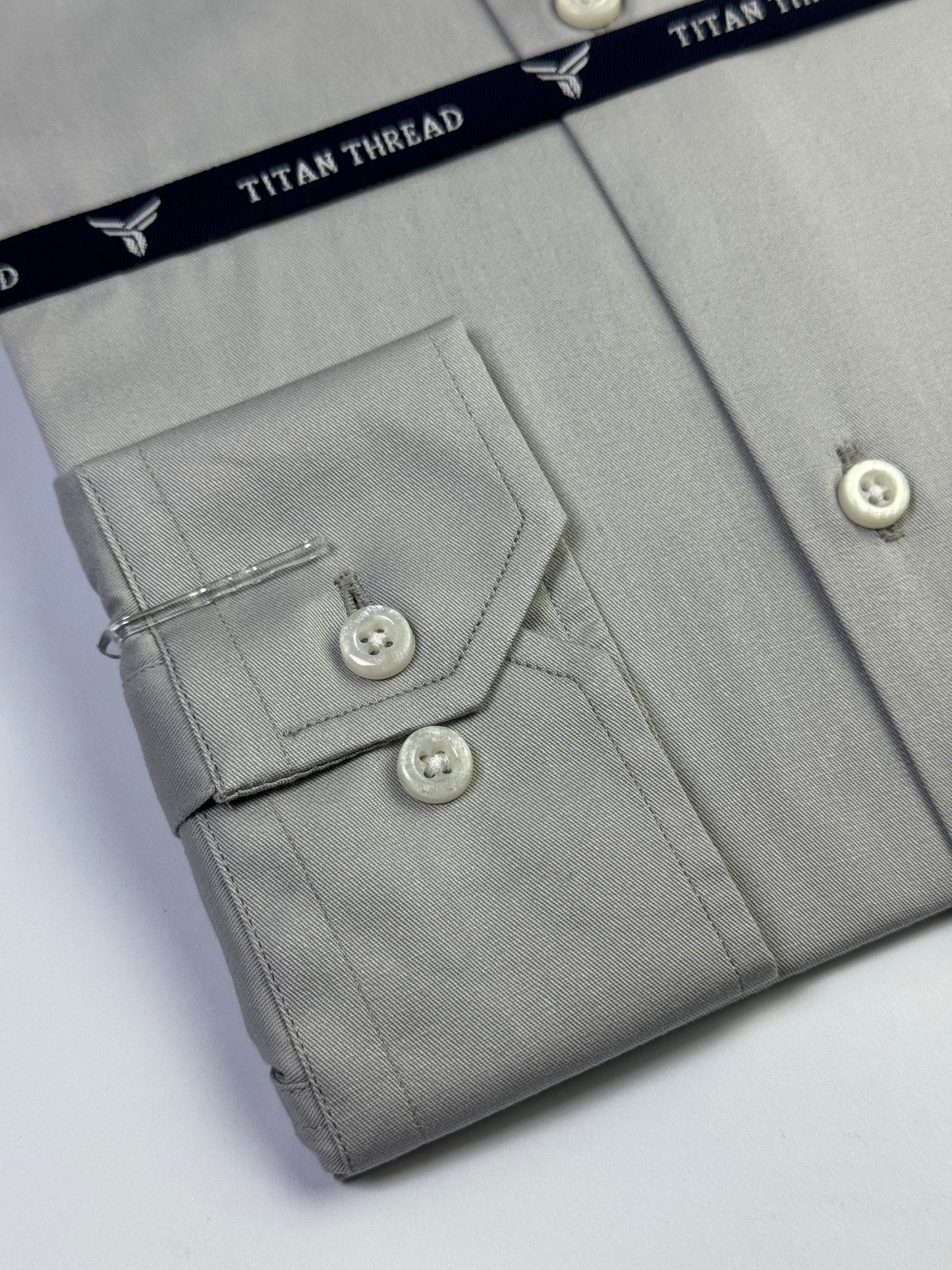 Ash Gray Formal Shirt (Slim fit)