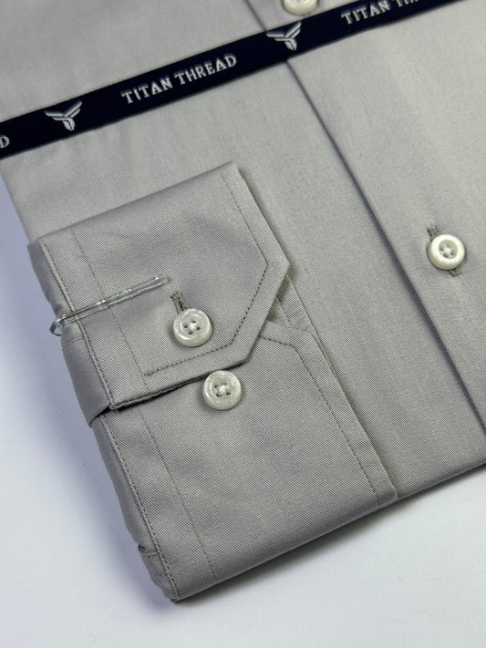 Ash Gray Formal Shirt (Slim fit)