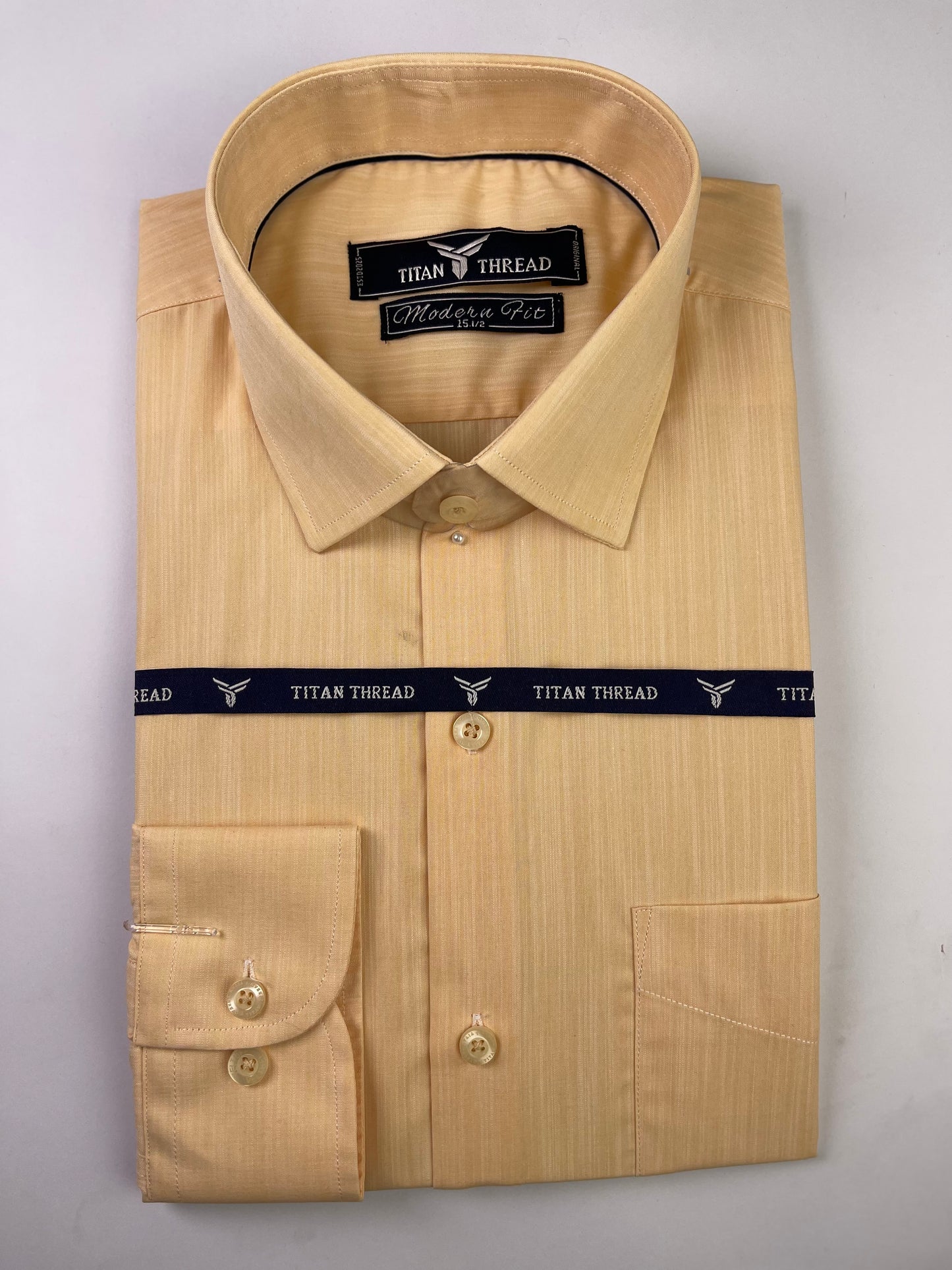 Skin Fawn Self Texture Formal Shirt