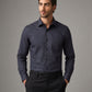 Jet Black Dobby Formal Shirt
