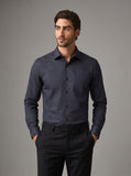 Jet Black Dobby Formal Shirt