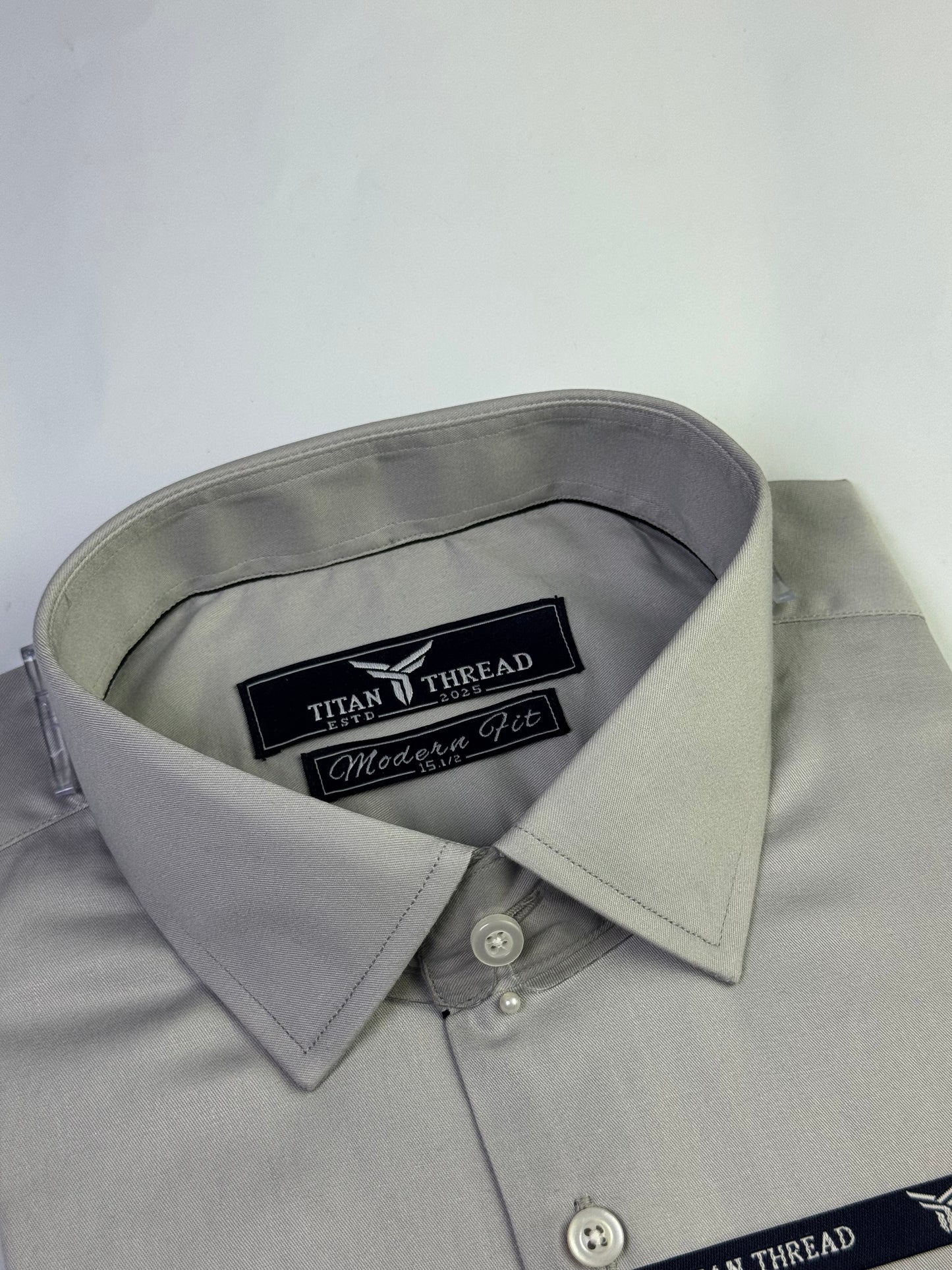 Ash Gray Formal Shirt (Slim fit)