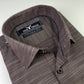 Choco Brown Self Texture Formal Shirt