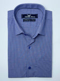 Blue Pin Check Formal Shirt