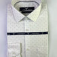 White Indigo Dotted Formal Shirt
