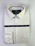 White Indigo Dotted Formal Shirt