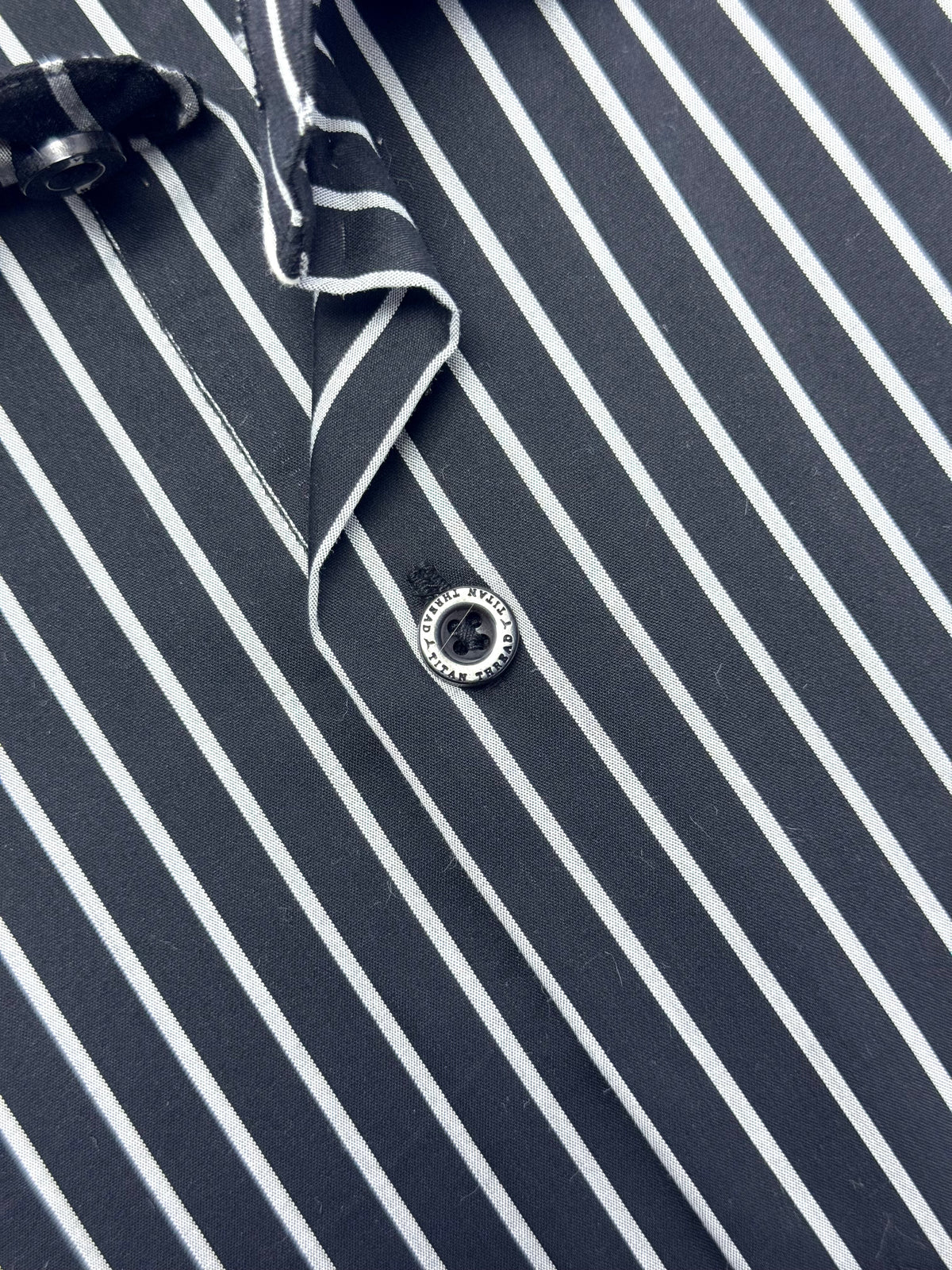 Black & Gray Pencil Stripe Formal Shirt