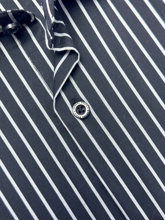 Black & Gray Pencil Stripe Formal Shirt