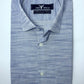 Ocean Blue Self Texture Formal Shirt