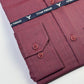 Two Tone Mercerized Maroon Formal Shirt (slim fit)