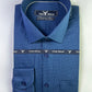 Indigo Blue Dotted Formal Shirt