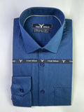 Indigo Blue Dotted Formal Shirt