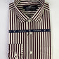 Burgundy Awning Stripe Formal Shirt