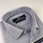Ocean Blue Self Texture Formal Shirt
