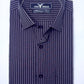 Deep Purple Pencil Stripe Formal Shirt
