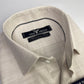 Beige Self Texture Formal Shirt