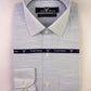 Ice Blue Self Texture Formal Shirt