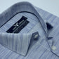 Ocean Blue Self Texture Formal Shirt